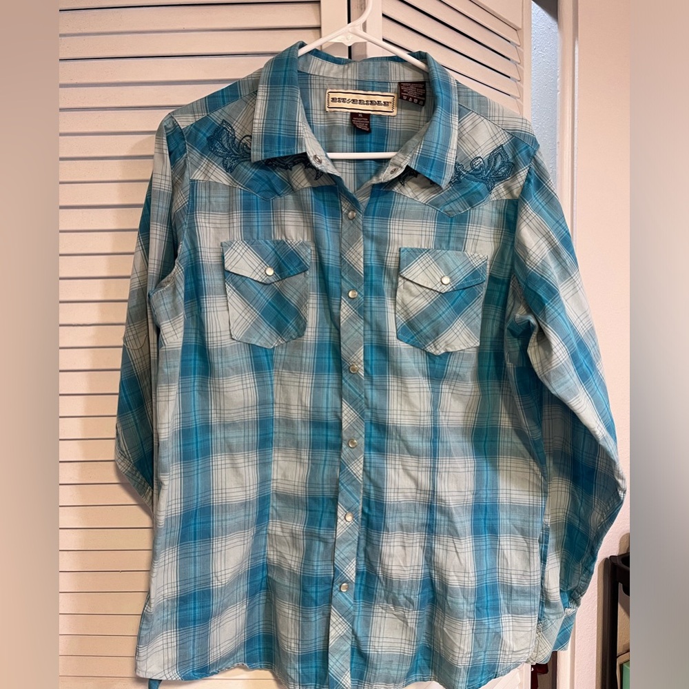 Bit and Bridle Western Shirt, Size XL